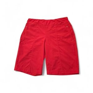 Zenergy Golf by Chico's O (US 4 XS) Women's Bermuda Shorts Red Stretch Pull On